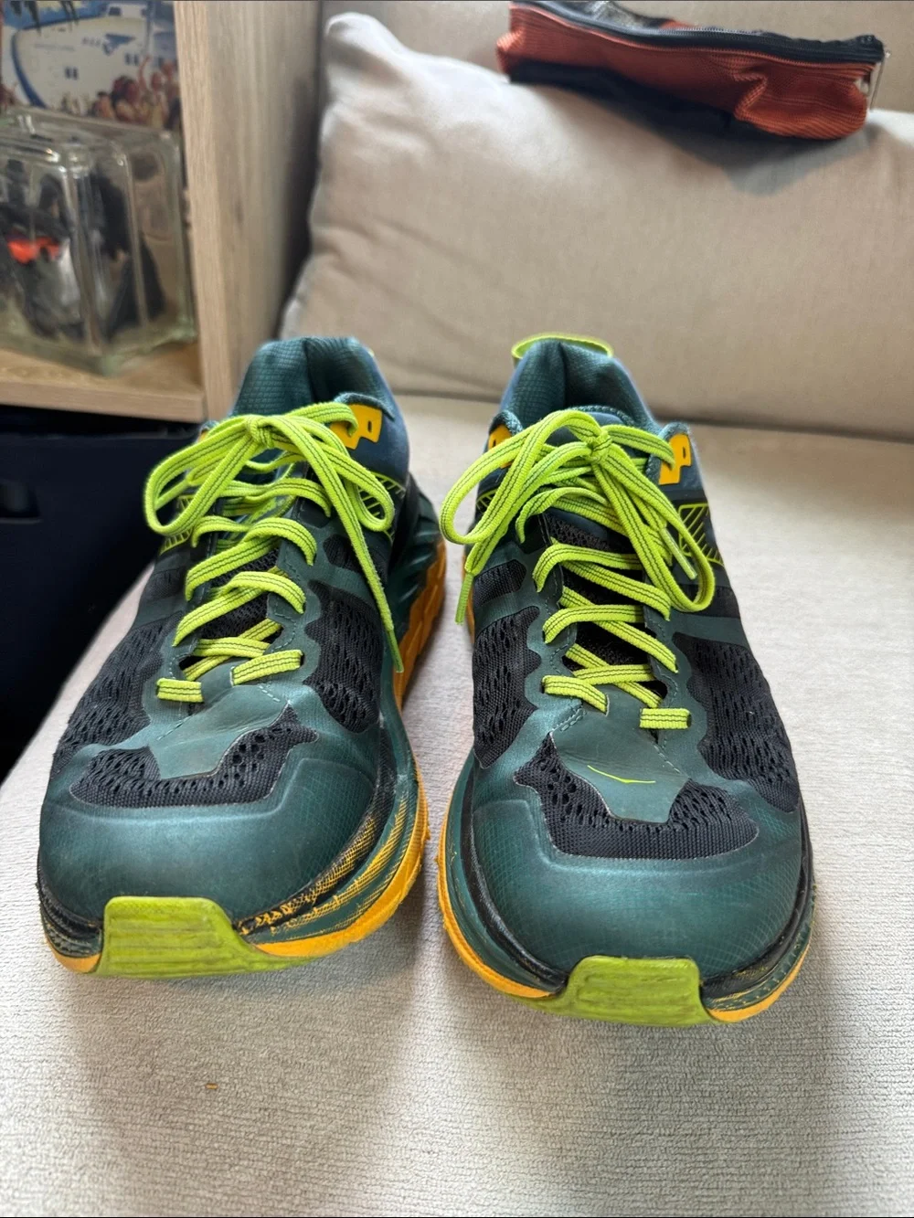 HOKA ONE ONE Stinson ATR5 in Mallard Green/Gold Fusion Size 10